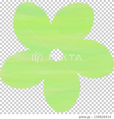 美麗的水彩花圖示圖像插圖 138926414