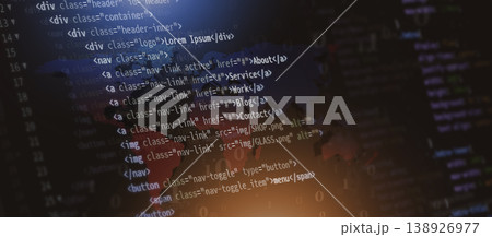 coding web computer technology banner 138926977