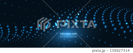 Dynamic blue wave technology abstract background, flowing lines of bright particles creating sweeping curvature and sense of speed, high contrast neon highlights with kinetic energy, ideal for banner, Dynamic blue wave technology abstract background, flowing lines of bright particles creating sweeping curvature and sense of speed, high contrast neon highlights with kinetic energy, ideal for banner, 138927314