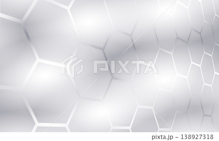 White hexagonal technology vector abstract background. White hexagonal technology vector abstract background. 138927318