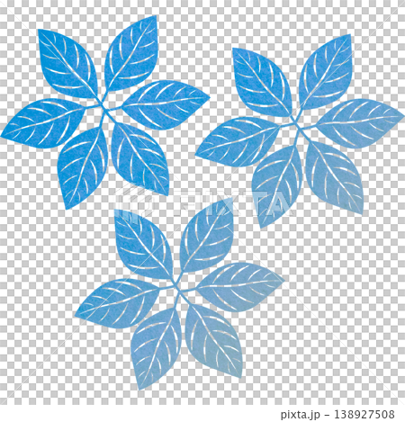 綺麗な水彩模様の葉っぱのオブジェのアイコンのイメージのイラスト 綺麗な水彩模様の葉っぱのオブジェのアイコンのイメージのイラスト 138927508