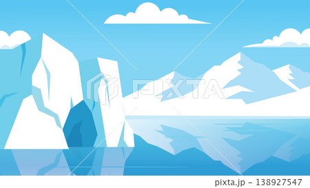 Blue Ice Caverns Arctic Flat Design Mystery Blue Ice Caverns Arctic Flat Design Mystery 138927547
