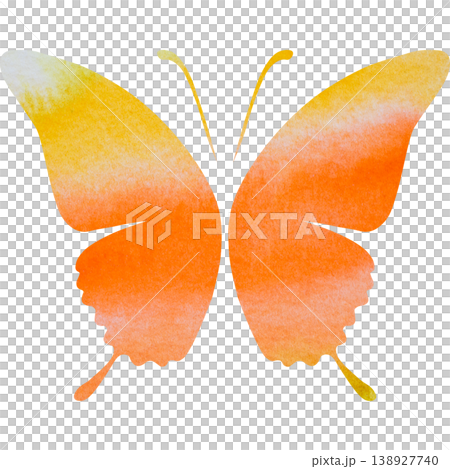 美麗的水彩蝴蝶圖示圖像插圖 美麗的水彩蝴蝶圖示圖像插圖 138927740