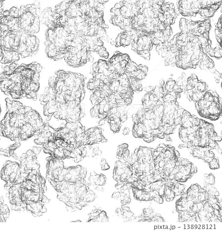 Seamless illustration of a fungal colony. High resolution photo filter. 138928121
