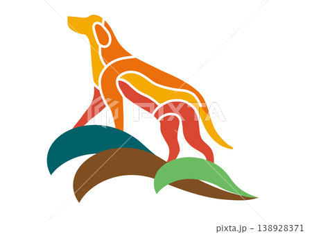 災害現場で活躍する救助犬の犬イラストアイコン素材 災害現場で活躍する救助犬の犬イラストアイコン素材 138928371
