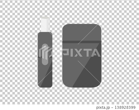 電子香煙,加熱煙草製品,黑色,插圖 電子香煙,加熱煙草製品,黑色,插圖 138928399