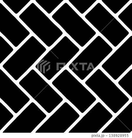 Seamless pattern of polished natural sandstone tiles stitched together with clay. 138928955