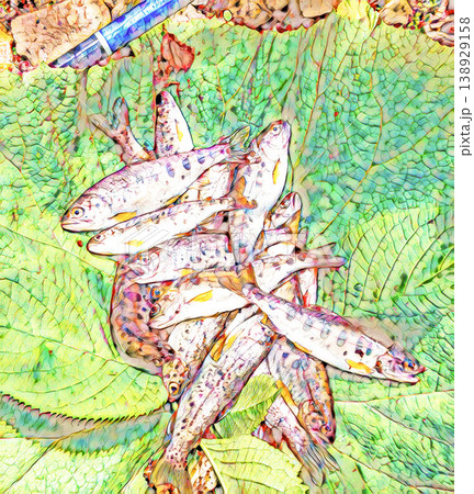 ヤマベのイラスト 138929158