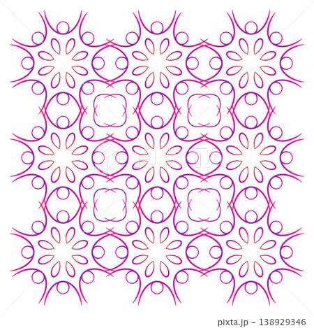 Geometry square ornamental element red and purple Geometry square ornamental element red and purple 138929346