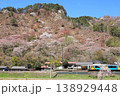 水郡線「ヤマザクラ咲く矢祭山風景と矢祭山駅」 水郡線「ヤマザクラ咲く矢祭山風景と矢祭山駅」 138929448