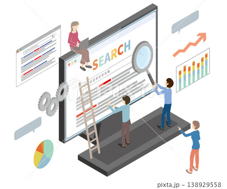 SEO対策をする人たち 138929558