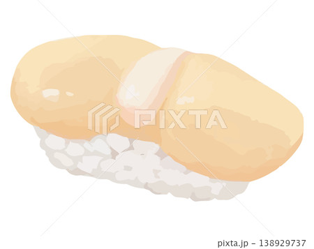 ホタテ貝柱の握り寿司 138929737