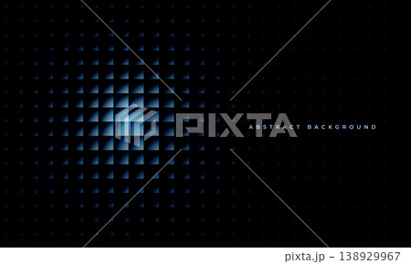 Futuristic digital grid. Luminescent blue square network design. Abstract illuminated navy digital interface with neon accents. Reflective tile pattern featuring vibrant blue lights and deep shadows Futuristic digital grid. Luminescent blue square network design. Abstract illuminated navy digital interface with neon accents. Reflective tile pattern featuring vibrant blue lights and deep shadows 138929967