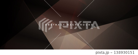 Warm triangular planes form layered composition, abstract background of muted brown gradients and soft shadows, clean angular facets creating elegant minimal aesthetic for branding, presentation, Warm triangular planes form layered composition, abstract background of muted brown gradients and soft shadows, clean angular facets creating elegant minimal aesthetic for branding, presentation, 138930151