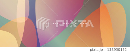 Soft pastel organic shapes and warm tones, abstract background with overlapping curves, smooth gradients, gentle ambient light, perfect for creative studio branding and presentation 138930152