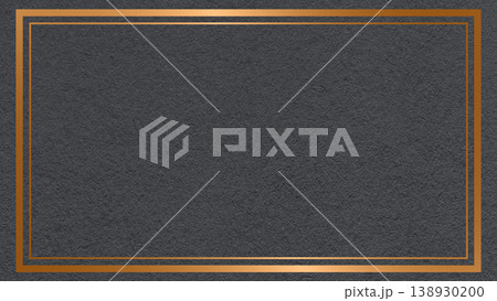 Textured black paper background with metallic copper double frame border and copy space for banner, presentation, template Textured black paper background with metallic copper double frame border and copy space for banner, presentation, template 138930200