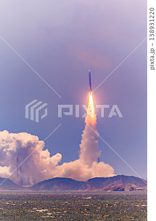 日本の宇宙開発を象徴するロケット発射のダイナミックな瞬間 138931220