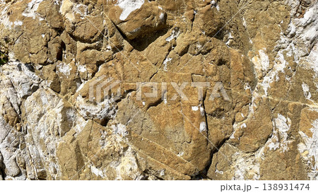 奄美大島ホノホシ海岸 自然が刻んだ荒々しい岩肌のテクスチャ- 奄美大島ホノホシ海岸 自然が刻んだ荒々しい岩肌のテクスチャ- 138931474