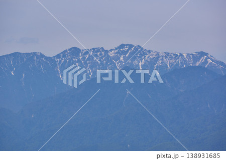 山梨県 八ヶ岳PAからの早川尾根の眺め 山梨県 八ヶ岳PAからの早川尾根の眺め 138931685
