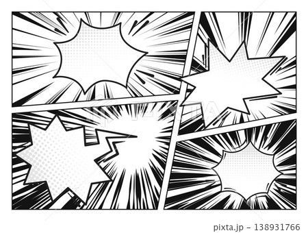 Comic book retro background with speech bubbles Comic book retro background with speech bubbles 138931766