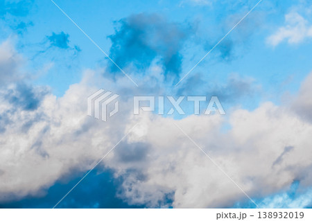 White soft air clouds on blue sky texture background White soft air clouds on blue sky texture background 138932019