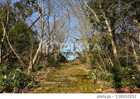 招魂社の石段と鳥居(新潟県新潟市西蒲区岩室温泉) 招魂社の石段と鳥居(新潟県新潟市西蒲区岩室温泉) 138932852