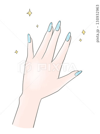 綺麗なネイルのイラスト 138932963