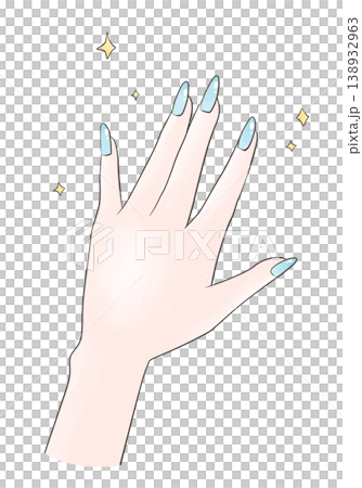 綺麗なネイルのイラスト 138932963