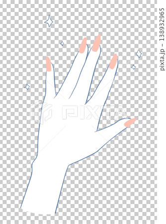 綺麗なネイルのイラスト 138932965