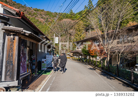 川根本町の寸又峡温泉の古い街並み(静岡県) 138933202