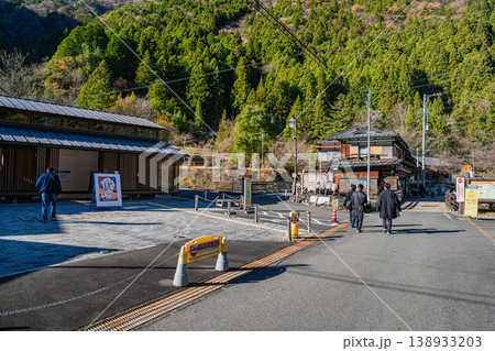 川根本町の寸又峡温泉の古い街並み(静岡県) 川根本町の寸又峡温泉の古い街並み(静岡県) 138933203