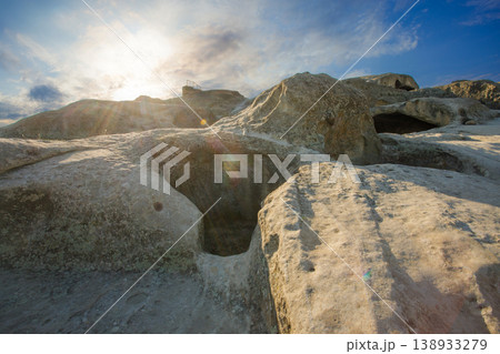 The ancient cave city of Uplistsikhe, Georgia 138933279