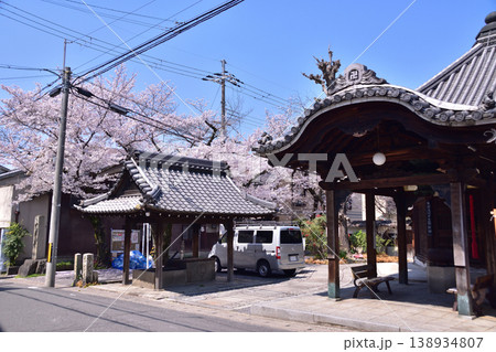 京都山科・六角堂の桜 京都山科・六角堂の桜 138934807
