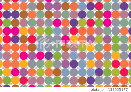 vibrant multicolor circles and dots pattern vibrant multicolor circles and dots pattern 138935177