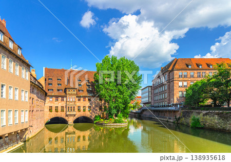Old town Nuremberg city historical center, Middle Franconia region, Bavaria state, Germany Old town Nuremberg city historical center, Middle Franconia region, Bavaria state, Germany 138935618