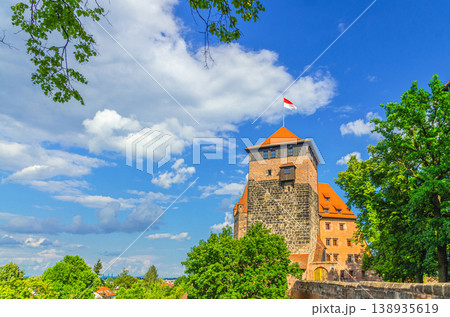 Old town Nuremberg city historical center, Middle Franconia region, Bavaria state, Germany 138935619