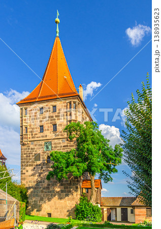 Old town Nuremberg city historical center, Middle Franconia region, Bavaria state, Germany Old town Nuremberg city historical center, Middle Franconia region, Bavaria state, Germany 138935623