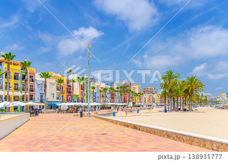Villajoyosa old town with typical colorful houses 138935777