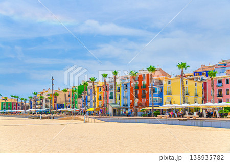 Villajoyosa old town with typical colorful houses 138935782