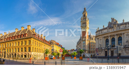 Panorama of Lille city historical centre 138935947