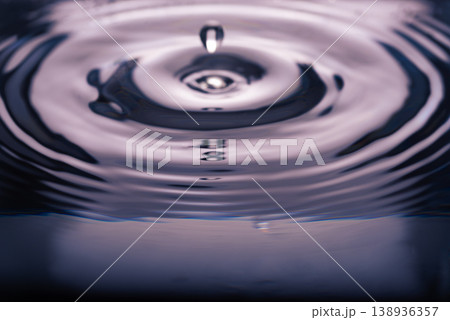 235.Mid-Air Droplet and Ripples on Reflective Surface 235.Mid-Air Droplet and Ripples on Reflective Surface 138936357