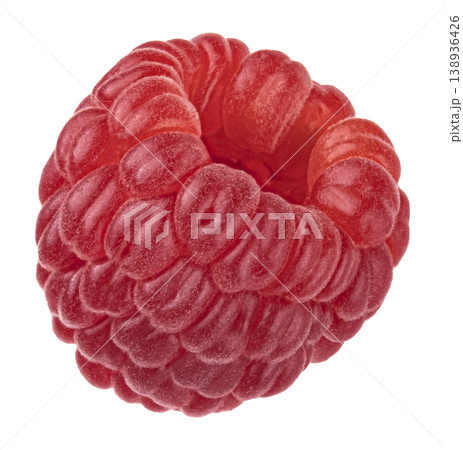 Raspberry isolated on white background with clipping path, full depth of field Raspberry isolated on white background with clipping path, full depth of field 138936426