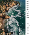 Aerial view of coastal cliffs 138936653