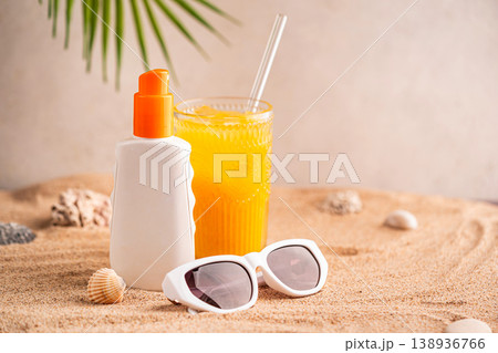 Sunblock or sunscreen in cosmetic tube Sunblock or sunscreen in cosmetic tube 138936766