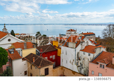 View From St Georges Castle Over Lisbon Old Town And River View From St Georges Castle Over Lisbon Old Town And River 138936875