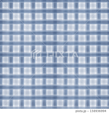 Seamless watercolor blue and white checked pattern on an isolated background. Seamless watercolor blue and white checked pattern on an isolated background. 138936994