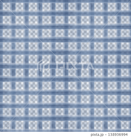 Seamless watercolor blue and white checked pattern on an isolated background. Seamless watercolor blue and white checked pattern on an isolated background. 138936994