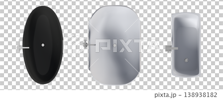 bathtub isolated on a transparent background, 3D illustration, and a CG render bathtub isolated on a transparent background, 3D illustration, and a CG render 138938182