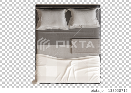 bed isolate on a transparent background, interior furniture, 3D illustration, cg render bed isolate on a transparent background, interior furniture, 3D illustration, cg render 138938715
