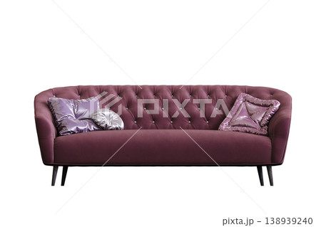 comfortable soft sofa isolated on transparent background, interior furniture, 3D illustration, cg render comfortable soft sofa isolated on transparent background, interior furniture, 3D illustration, cg render 138939240